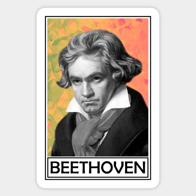 Ludwig van Beethoven Sticker by TheMusicophile